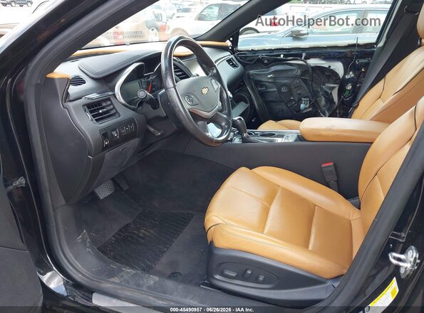 2G1145S30G9108821 2016 CHEVROLET IMPALA Black წინა სალონის ხედი