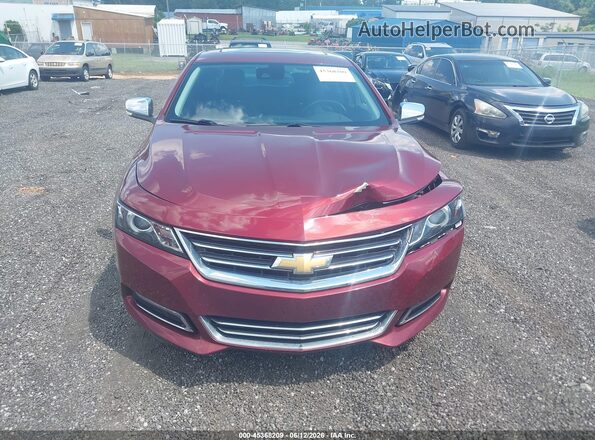 2G1145S31G9155176 2016 CHEVROLET IMPALA Красный Вид щитка приборов