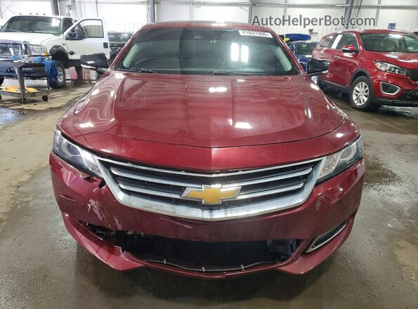 2G1145S32H9182355 2017 CHEVROLET IMPALA Burgundy წინა ხედი
