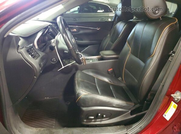 2G1145S32H9182355 2017 CHEVROLET IMPALA Burgundy წინა სალონის ხედი