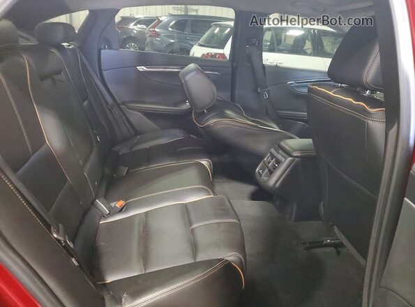 2G1145S32H9182355 2017 CHEVROLET IMPALA Burgundy უკანა სავარძლების ხედი