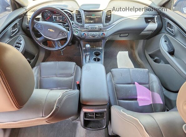 2G1145S34G9135018 2016 CHEVROLET IMPALA Серебряный Вид панели приборов