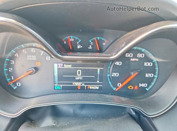 2G1145S34G9135018 2016 CHEVROLET IMPALA Серебряный Вид щитка приборов
