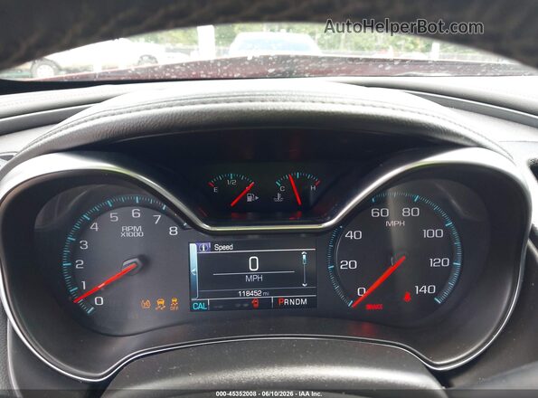 2G1145S35G9194661 2016 CHEVROLET IMPALA Red Вид задніх сидінь