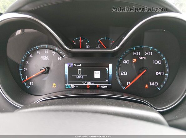 2G1145S35H9107469 2017 CHEVROLET IMPALA Silver Вид задніх сидінь