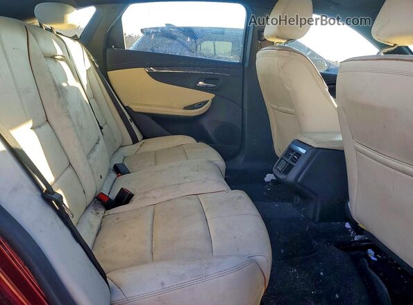 2G1145S38H9192016 2017 CHEVROLET IMPALA Burgundy Widok tylnych siedzeń