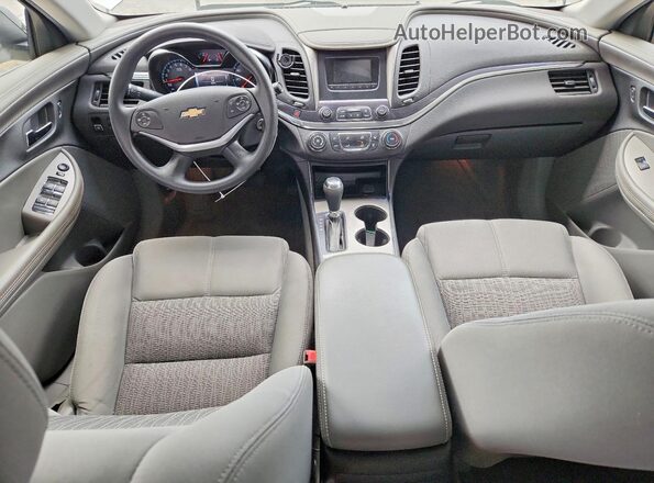 2G11X5SA2G9161977 2016 CHEVROLET IMPALA Silver წინა პანელის ხედი