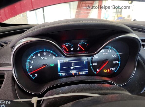 2G11Z5S36L9104722 2020 CHEVROLET IMPALA Красный Вид щитка приборов