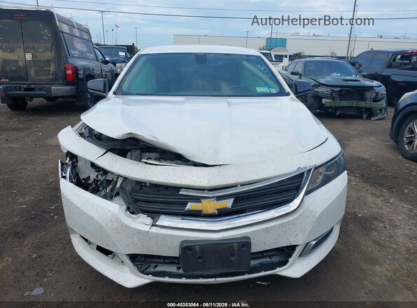 2G11Z5SA5H9100795 2017 CHEVROLET IMPALA White Առջևի վահանակի տեսք