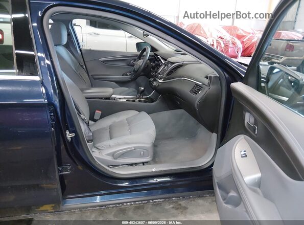 2G11Z5SA8H9147111 2017 CHEVROLET IMPALA Blue წინა სალონის ხედი