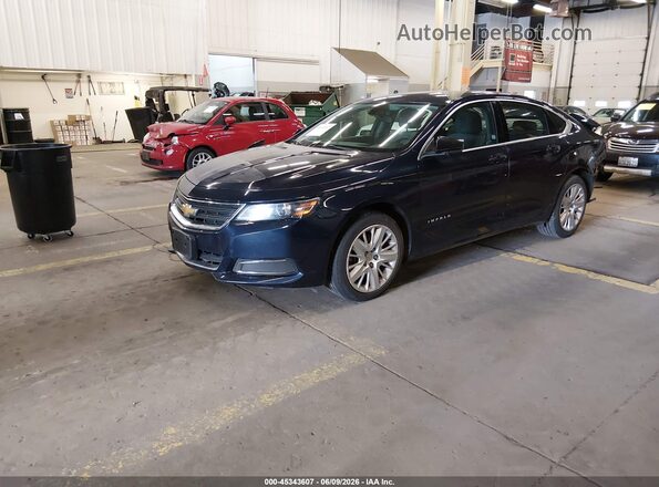 2G11Z5SA8H9147111 2017 CHEVROLET IMPALA Blue წინა მარცხენა ხედი სამი მეოთხედიდან