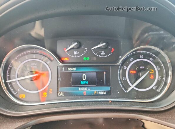 2G4GK5EX1G9110465 2016 BUICK REGAL Black Սարքավորումների վահանակի տեսք