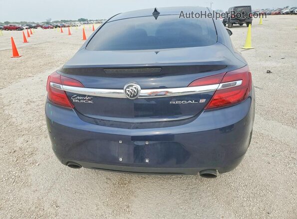 2G4GK5EX3G9140941 2016 BUICK REGAL Blue Вид ззаду