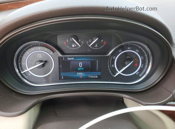 2G4GK5EX3G9140941 2016 BUICK REGAL Blue Вид щитка приладів