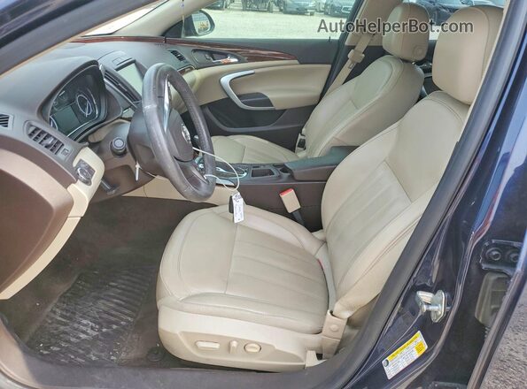 2G4GK5EX3G9140941 2016 BUICK REGAL Blue Вид салону спереду