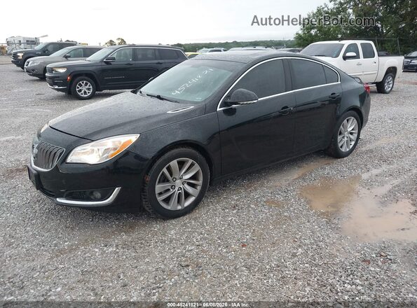 2G4GK5EX6G9115578 2016 BUICK REGAL Black Առջևի ձախ երեք քառորդ տեսարան