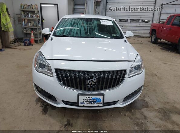 2G4GL5EX0H9109953 2017 BUICK REGAL White Instrument cluster view