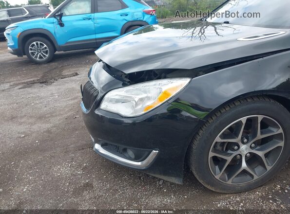 2G4GL5EX0H9174298 2017 BUICK REGAL Black Widok z przodu