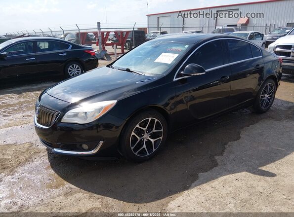 2G4GL5EX0H9176262 2017 BUICK REGAL Black Передня ліва чверть