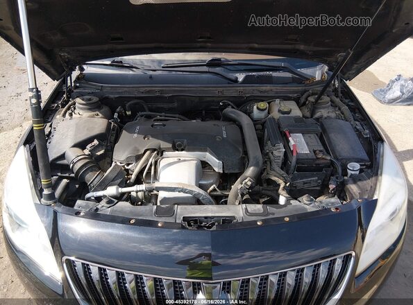 2G4GL5EX0H9176262 2017 BUICK REGAL Black Вид ззаду