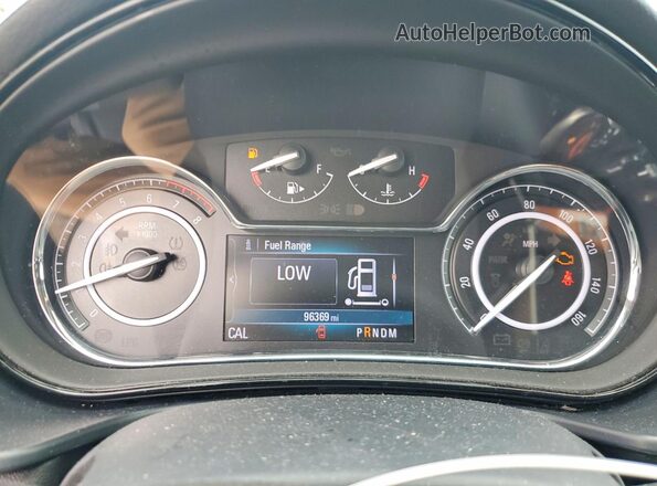 2G4GL5EX0H9182160 2017 BUICK REGAL Black ხელსაწყოთა პანელის ხედი