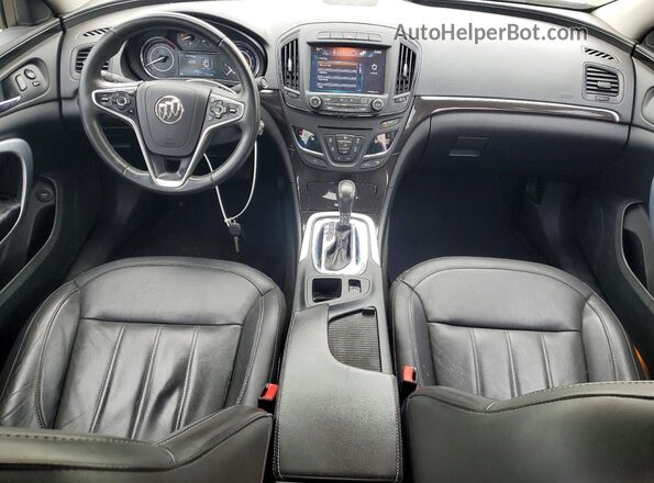 2G4GL5EX0H9182160 2017 BUICK REGAL Black წინა პანელის ხედი