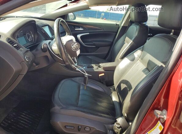 2G4GL5EX2H9163965 2017 BUICK REGAL Burgundy Widok wnętrza z przodu