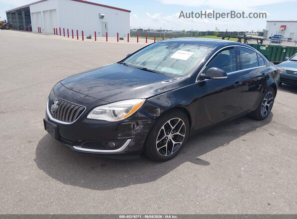 2G4GL5EX3H9144275 2017 BUICK REGAL Black Front left