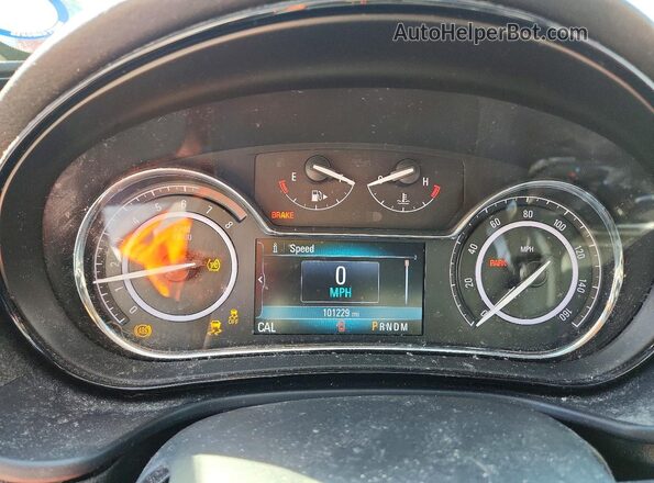 2G4GL5EX8H9125088 2017 BUICK REGAL Silver Instrument cluster view
