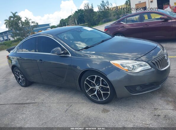 2G4GL5EX8H9151142 2017 BUICK REGAL Gray Rear interior view
