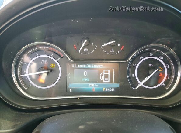 2G4GS5GX0G9133409 2016 BUICK REGAL Black Instrument cluster view