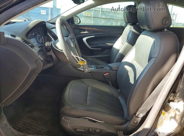 2G4GS5GX0G9133409 2016 BUICK REGAL Black Front interior view
