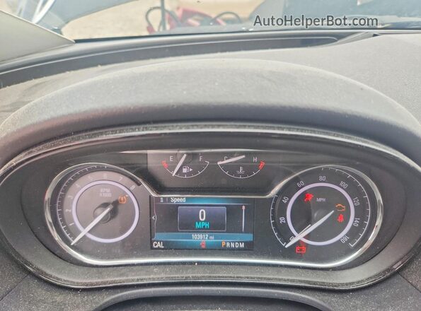 2G4GS5GX5G9187143 2016 BUICK REGAL Black Vista del cuadro de instrumentos