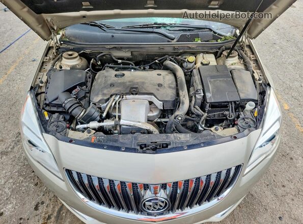 2G4GS5GXXG9208536 2016 BUICK REGAL Gold Widok wnętrza z tyłu