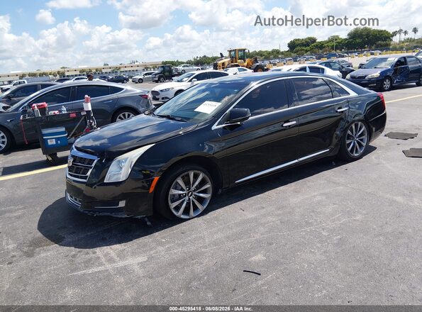 2G61U5S38G9107829 2016 CADILLAC XTS Black წინა მარცხენა ხედი სამი მეოთხედიდან