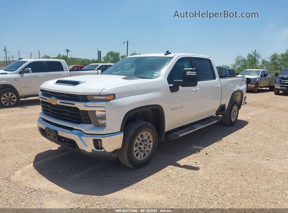 2GC1KNEY7S1220897 2025 CHEVROLET SILVERADO White წინა მარცხენა ხედი სამი მეოთხედიდან