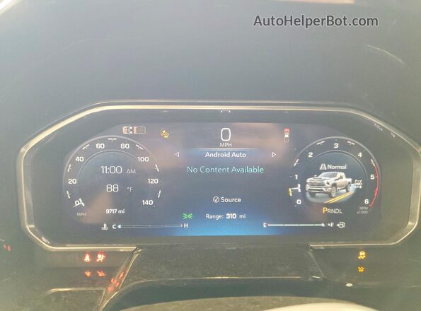2GC1KNEYXT1155996 2026 CHEVROLET SILVERADO Black ხელსაწყოთა პანელის ხედი