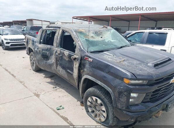2GC1YMEY1R1178617 2024 CHEVROLET SILVERADO Черный Вид спереди
