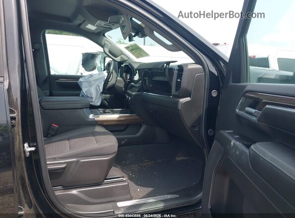 2GC1YNEY8R1191645 2024 CHEVROLET SILVERADO Black Widok wnętrza z przodu