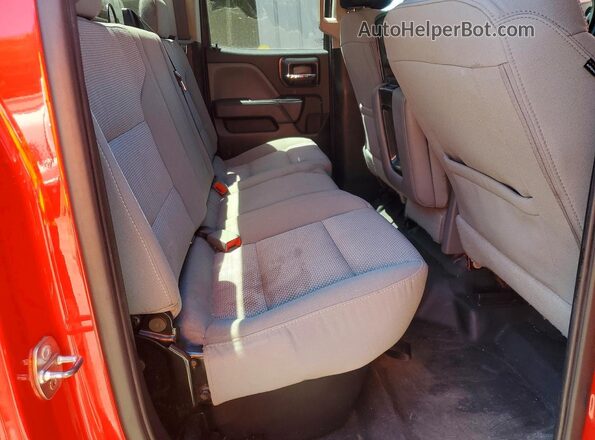 2GC2KREG7K1167511 2019 CHEVROLET SILVERADO Red Rear seats view
