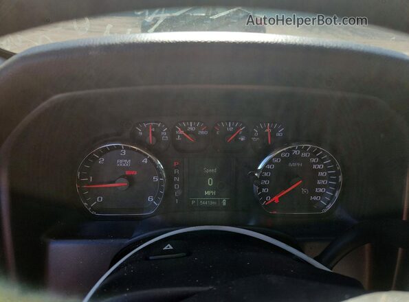 2GC2KREG7K1167511 2019 CHEVROLET SILVERADO Red Instrument cluster view