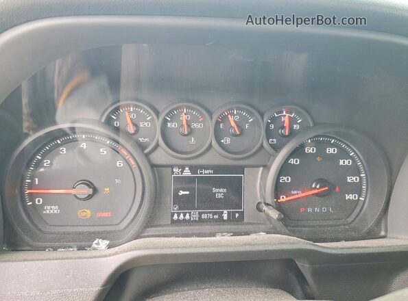 2GC4KME70T1111259 2026 CHEVROLET SILVERADO Gray Widok zestawu wskaźników
