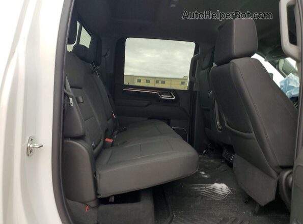 2GC4KNEY8S1184456 2025 CHEVROLET SILVERADO White უკანა სავარძლების ხედი