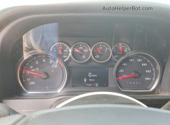 2GC4YME71P1731719 2023 CHEVROLET SILVERADO White Instrument cluster view