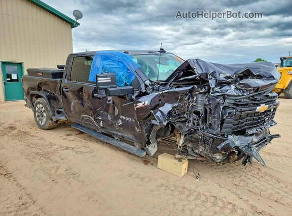 2GC4YME72R1123615 2024 CHEVROLET SILVERADO Gray Передня права чверть