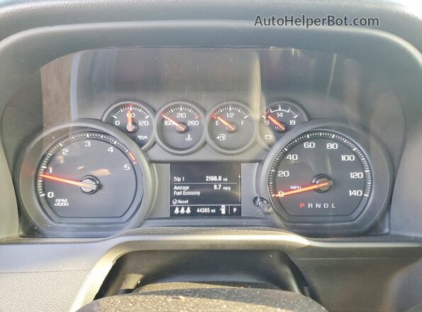 2GC4YMEY7R1272885 2024 CHEVROLET SILVERADO Gray Widok zestawu wskaźników