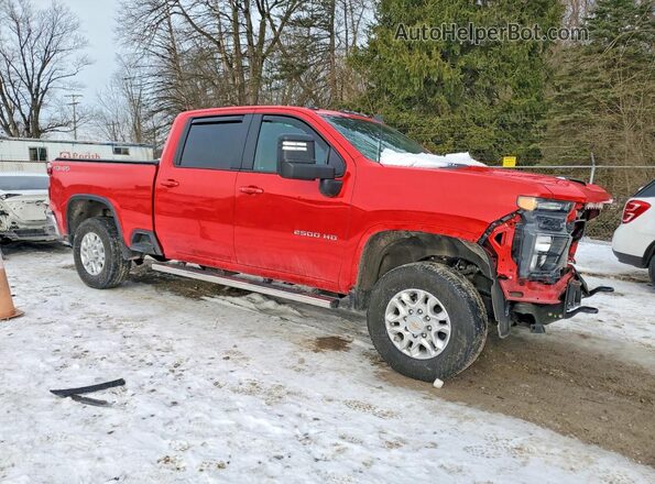 2GC4YNE70R1103661 2024 CHEVROLET SILVERADO Красный Передняя правая четверть