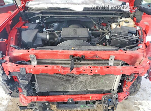 2GC4YNE70R1103661 2024 CHEVROLET SILVERADO Красный Вид задней части салона