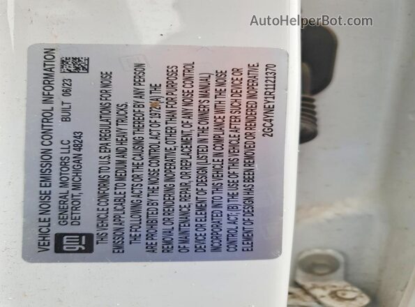 2GC4YNEY1R1121370 2024 CHEVROLET SILVERADO White 