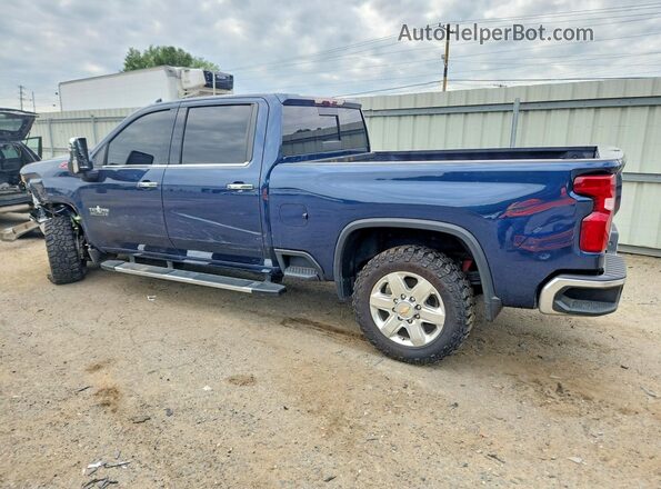 2GC4YPEYXN1214720 2022 CHEVROLET SILVERADO Blue Trasero izquierdo